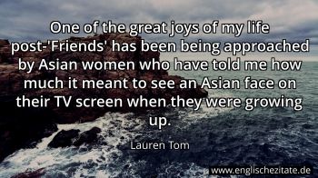 Englisches Zitat von Lauren Tom als Bild