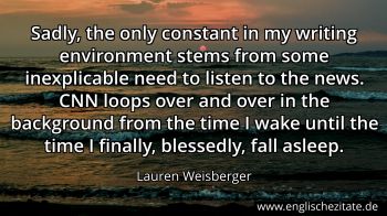 Englisches Zitat von Lauren Weisberger als Bild