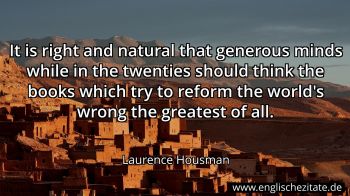 Englisches Zitat von Laurence Housman als Bild