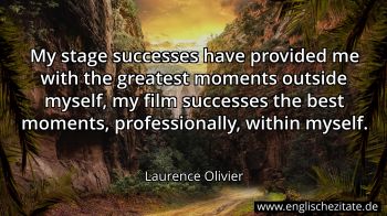 Englisches Zitat von Laurence Olivier als Bild