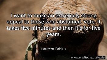 Englisches Zitat von Laurent Fabius als Bild