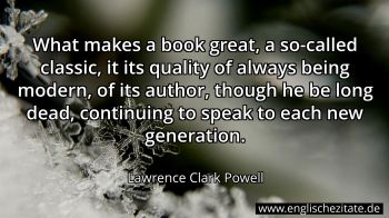 Englisches Zitat von Lawrence Clark Powell als Bild