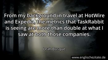 Englisches Zitat von Leah Busque als Bild