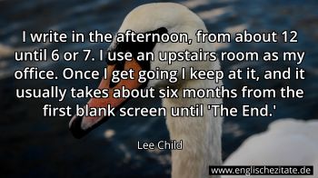 Englisches Zitat von Lee Child als Bild