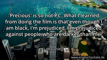 Englisches Zitat von Lee Daniels als Bild