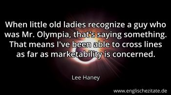 Englisches Zitat von Lee Haney als Bild