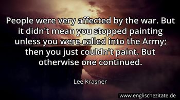 Englisches Zitat von Lee Krasner als Bild