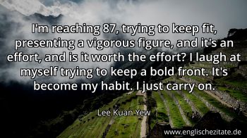 Englisches Zitat von Lee Kuan Yew als Bild
