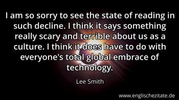 Englisches Zitat von Lee Smith als Bild