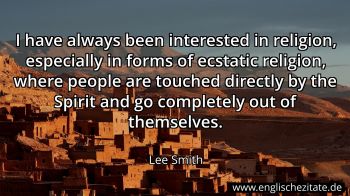 Englisches Zitat von Lee Smith als Bild
