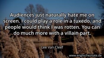 Englisches Zitat von Lee Van Cleef als Bild