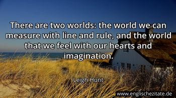 Englisches Zitat von Leigh Hunt als Bild