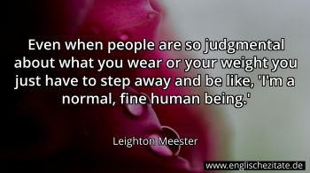 Englisches Zitat von Leighton Meester als Bild