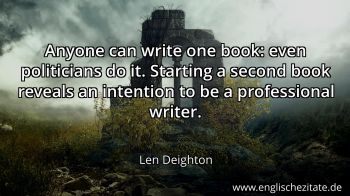Englisches Zitat von Len Deighton als Bild