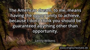 Englisches Zitat von Lenny Wilkens als Bild