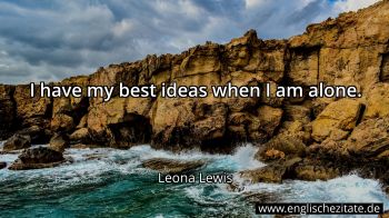 Englisches Zitat von Leona Lewis als Bild