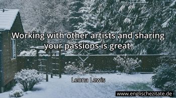 Englisches Zitat von Leona Lewis als Bild