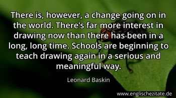 Englisches Zitat von Leonard Baskin als Bild