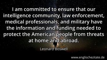 Englisches Zitat von Leonard Boswell als Bild