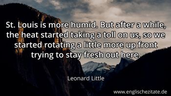 Englisches Zitat von Leonard Little als Bild
