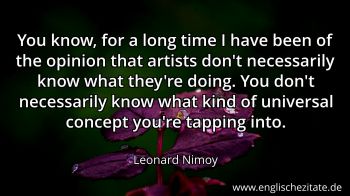 Englisches Zitat von Leonard Nimoy als Bild