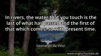 Englisches Zitat von Leonardo da Vinci als Bild