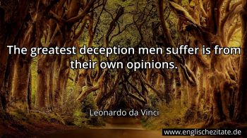 Englisches Zitat von Leonardo da Vinci als Bild