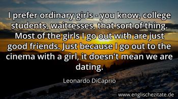 Englisches Zitat von Leonardo DiCaprio als Bild