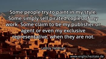 Englisches Zitat von LeRoy Neiman als Bild