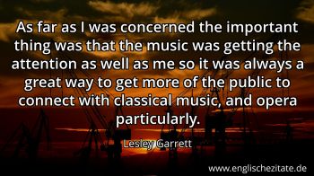 Englisches Zitat von Lesley Garrett als Bild