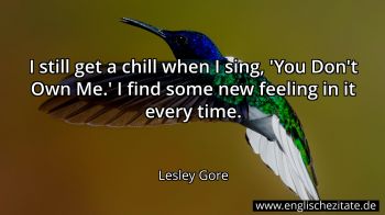 Englisches Zitat von Lesley Gore als Bild