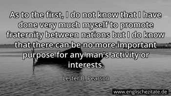 Englisches Zitat von Lester B. Pearson als Bild