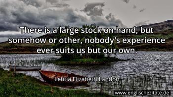 Englisches Zitat von Letitia Elizabeth Landon als Bild