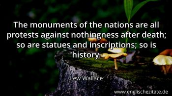 Englisches Zitat von Lew Wallace als Bild