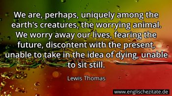 Englisches Zitat von Lewis Thomas als Bild