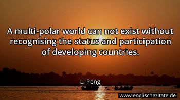 Englisches Zitat von Li Peng als Bild
