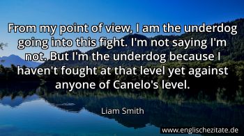 Englisches Zitat von Liam Smith als Bild