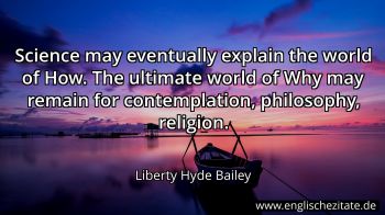Englisches Zitat von Liberty Hyde Bailey als Bild