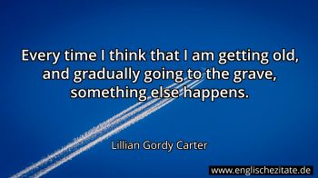 Englisches Zitat von Lillian Gordy Carter als Bild