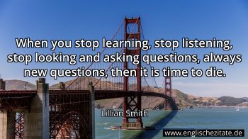 Englisches Zitat von Lillian Smith als Bild