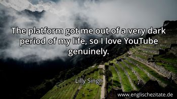 Englisches Zitat von Lilly Singh als Bild