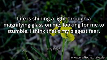 Englisches Zitat von Lily Cole als Bild