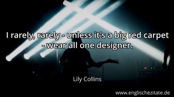 Englisches Zitat von Lily Collins als Bild