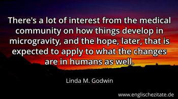 Englisches Zitat von Linda M. Godwin als Bild