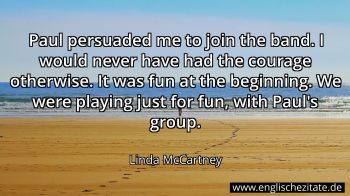 Englisches Zitat von Linda McCartney als Bild