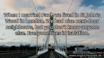 Englisches Zitat von Linda McCartney als Bild