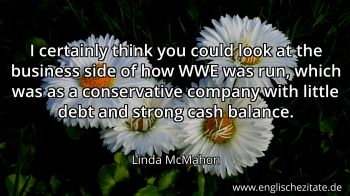 Englisches Zitat von Linda McMahon als Bild