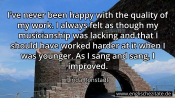 Englisches Zitat von Linda Ronstadt als Bild