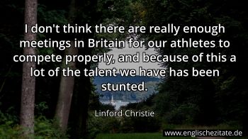 Englisches Zitat von Linford Christie als Bild