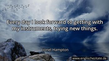 Englisches Zitat von Lionel Hampton als Bild